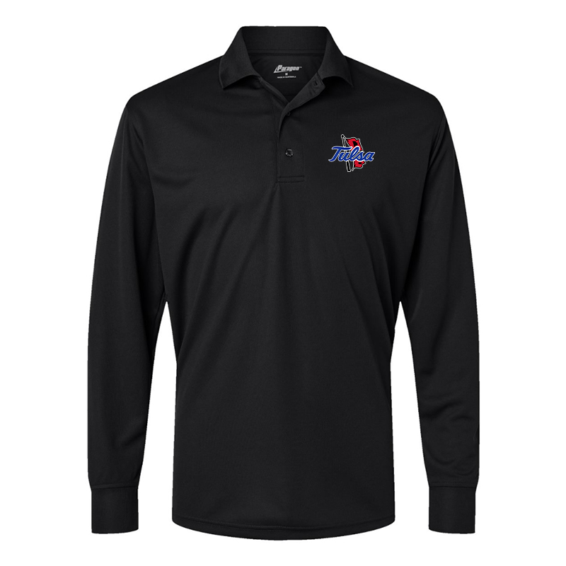 Men's  Tulsa Golden Hurricane Paragon Prescott Long Sleeve Polo